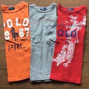 Ralph Lauren Boys Short Sleeve Graphic Tees Lot